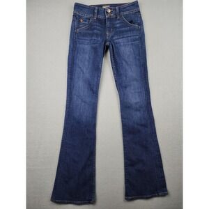 Hudson Signature Midrise Bootcut Jeans Womens 25 Blue Medium Wash Stretch Denim